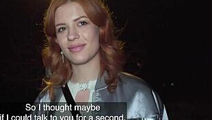 public pickup redhead babe squirts hard on monster cock outdoors