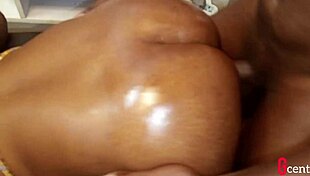 Hot Oiled Doggystyle Pounding with Big Cock on Desk