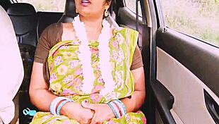 Indian Aunty's Big Natural Tits Bounce as She Fucks English Boy with Dirty Telugu Talk!