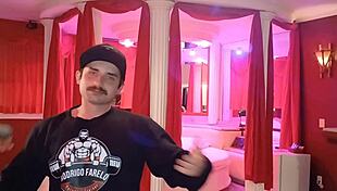 took the horny milf out flashing my rock hard cock and she went wild over my heavy balls