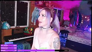 cute emo tattooed nympho babe masturbates tits on webcam leak