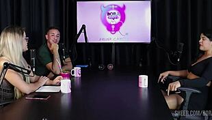 Val Mineirinha's Bora Cast compilations with Bruna Carlos in sheer red lingerie