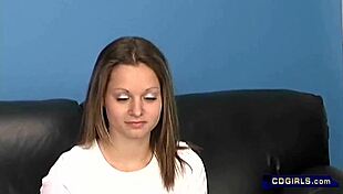 first-time TEEN discovers VIBRATOR buzz on her solo play