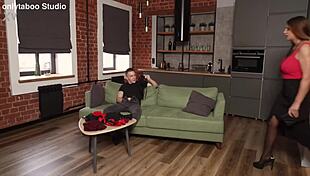 Big Boob Milf Gets Rough Pounded By StepSon In Lingerie