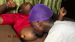 damn neighbor come suck these huge ebony natural tits up close