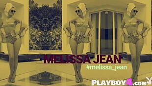 blonde babe poses naked revealing natural big tits