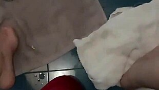 Heating pissed pussy with hairdryer?