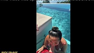 wanna see her deepthroat at the infinity pool in costa rica?