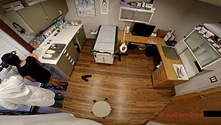 doctor probes yesenia sparkles' small tits in student physical