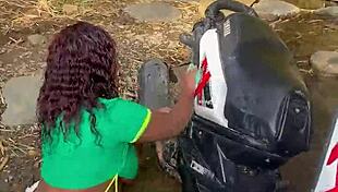 stranger begs for outdoor fuck in woods after i help her