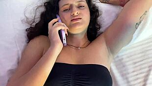 i pound hot latina on phone with boyfriend he hears nothing 😈 young nico 18+