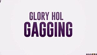 angel wicky!! gag hard on that glory hole cock now