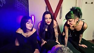 The Janitor's Kindness Gets Him Sheer Red Milk From College Girls