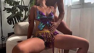 Horny Big Ass Babe Bounces Juicy Cheeks on Monster Cock Until Explosive Squirting Creampie