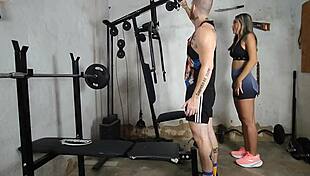 personal totally wrecks this married teen's pussy bent over in the gym