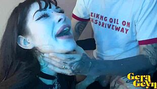 i love deepthroating and getting facefucked by my horny alternative roommate's cock all sloppy wet