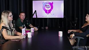 Val Mineirinha's Bora Cast compilations with Bruna Carlos in sheer red lingerie