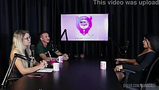 Val Mineirinha's Bora Cast compilations with Bruna Carlos in sheer red lingerie