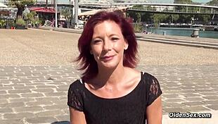 redhead french milf in lingerie takes raw cock on hotel vacation