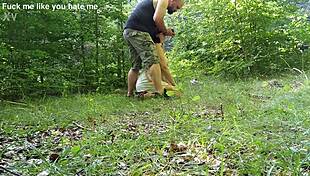 paraded pig slut humiliated outdoors walks park on leash for master