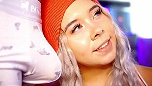 Colombian blonde coed's chubby lips wrap tight around throbbing cock craving daily loads