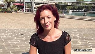 redhead french milf in lingerie takes raw cock on hotel vacation