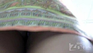 Upskirt Tease Reveals Skirt Secrets in Hz 2089