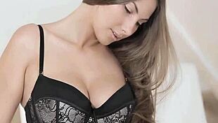 yummy tight teen pussy gets fingered wet with dildo toys in solo horny masturbation session