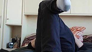 wanna see my white sneaker socks up close for foot fetish fun?