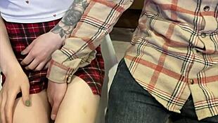 students sneakin risky masturbations during boring history lecture 😏🔥