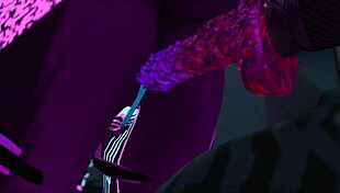 i suck this huge cock then bounce on the furry dildo machine nonstop