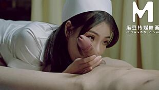 In The Hospital Room Horny Asian MILF Nurse With Long Hair Begs POV Patient To CUM Deep In Her Mouth And PUSSY