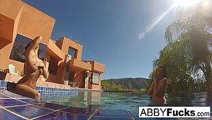 Behind the Scenes Underwater Fun with Abigail Mac and Romi? Big Tits Lesbian Action Awaits!