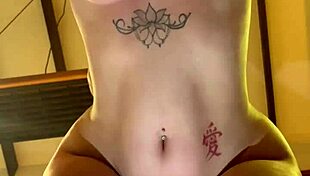 wifey drops to knees sucking my cock then i fuck her milf tits good homemade style