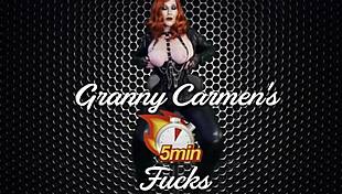 Granny princess leia licks fat cock then rides it missionary till cum explosion