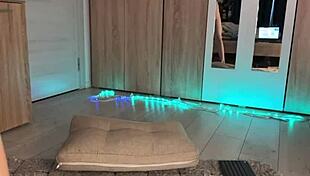 teen webcam girl stuffs tail anal plug deep in ass