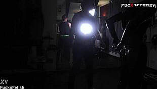 latexboy all rigged up getting caressed backstage... so hot 😍🔥