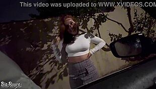 prostitute rides monster cock outdoors in public tight pussy