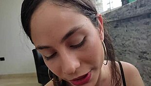 latina teen boobs bent over for creampie doggystyle deepthroat