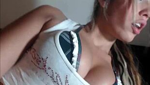 Big Tits Shemale Teases Monster Cock Boldly on Live Cam