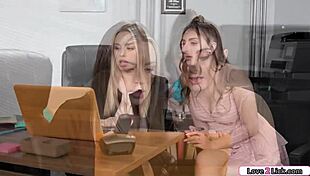 intern gets pussy licked by hot it agent