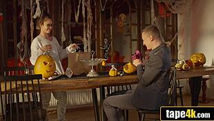 damn halloween latina takes that monster cock hardcore