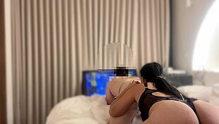 she rims his ass while watching nba finals game 7 uncensored