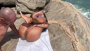 NUDIST BEACH wild FUCK with hot Brazilian Latinas?!