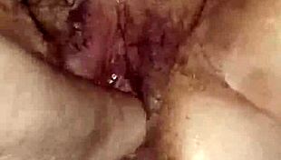 hairy bbw milf fat pussy fisted fucked close-up squirts wet destruction