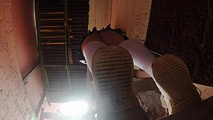 professor sneaks upskirts on busty latina plumbing students