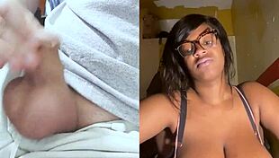 shy girl with massive gg tits humiliates my small cock outdoors in public