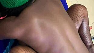 Homemade girlfriend screams in passionate missionary with friend's big black cock