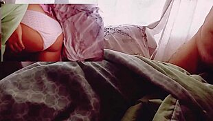 curly mexican babe rides small cock morning fuck with cuñada
