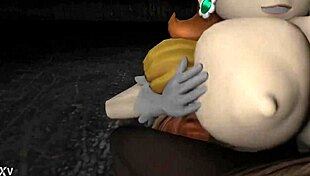 i can't stop titfucking this possessed princess daisy's huge tits with my monster cock